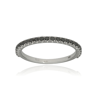 Fehér arany gyűrű 54-es méret (B50317)